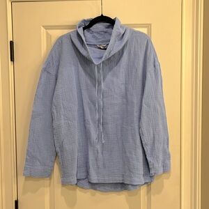 Caslon gauze top - baby blue - Size Large